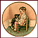 Sympathy Collector Plate by Bessie Pease Gutmann THUMBNAIL