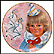 The Red Mask Collector Plate by Lorraine Trester THUMBNAIL