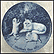 Cat with Kittens Collector Plate by Toni Schoener THUMBNAIL
