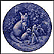 Fox with Cubs Collector Plate by Toni Schoener THUMBNAIL
