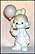 Clown - Girl Holding Balloon THUMBNAIL