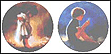 Sabina and Erik & Dandelion - Set of 2 Collector Plate by Donald Zolan THUMBNAIL