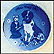 Dog And Puppies Collector Plate by Gunnar Bratlie THUMBNAIL
