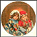 January - Fireside Dreams Collector Plate by Sandra Kuck THUMBNAIL