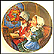 November - Giving Thanks - artist signed Collector Plate by Sandra Kuck THUMBNAIL