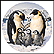 The Emperor Penguins Collector Plate by Mike Jackson THUMBNAIL