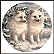 Arctic Fox Cubs Collector Plate by Mike Jackson THUMBNAIL