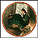 Romantic Reverie Collector Plate by Norman Rockwell THUMBNAIL
