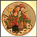 The Carolers Collector Plate by Vincente Tiziano THUMBNAIL