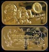 Satchmo - gold plated' Art Bar by Silver Creations. THUMBNAIL