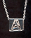 Sterling Silver Necklace, Letter A THUMBNAIL