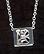 Sterling Silver Necklace, Letter B THUMBNAIL