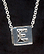 Sterling Silver Necklace, Letter E THUMBNAIL