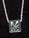 Sterling Silver Necklace, Letter M THUMBNAIL