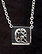 Sterling Silver Necklace, Letter Q THUMBNAIL
