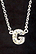 Sterling Silver Necklace, Letter G THUMBNAIL