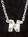 Sterling Silver Necklace, Letter N THUMBNAIL