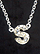 Sterling Silver Necklace, Letter S THUMBNAIL