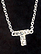 Sterling Silver Necklace, Letter T THUMBNAIL