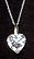 Sterling Silver Necklace, Large Heart THUMBNAIL