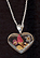 Sterling Silver Necklace, Large Heart THUMBNAIL