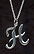 Sterling Silver Necklace, Letter H THUMBNAIL