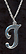 Sterling Silver Necklace, Letter T THUMBNAIL