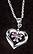 Sterling Silver Necklace, Heart THUMBNAIL