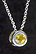 Sterling Silver Necklace, Yellow Solitaire THUMBNAIL