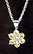 Sterling Silver Necklace, Yellow Flower THUMBNAIL
