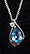 Sterling Silver Necklace, Teardrop THUMBNAIL