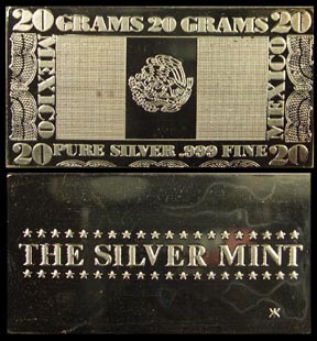 Mexican Flag' Art Bar by Silver Mint. MAIN