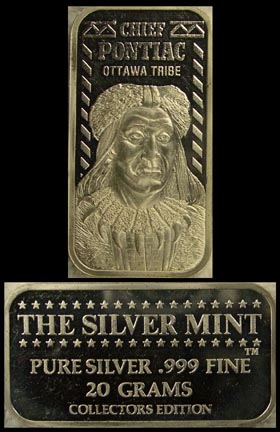 Chief Pontiac' Art Bar by Silver Mint. MAIN