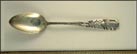 Yellowstone, Twin Bear Cubs, Great Falls, Old Faithful, Wyoming Souvenir Spoon THUMBNAIL