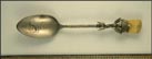 Cross Arrows, Moose Tooth, Twisted Handle, Cheyenne, Wyoming Souvenir Spoon THUMBNAIL