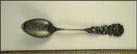 Flowers, Wheeling, West Virginia Souvenir Spoon THUMBNAIL