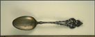 Flowers, Buckhannon, West Virginia Souvenir Spoon THUMBNAIL