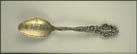 Floral, Woman, State Normal School, Valley City, North Dakota Souvenir Spoon THUMBNAIL