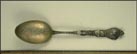 City Seal, Court House, Coming of the White Man, Fish Wheel, Willamette River...... Souvenir Spoon THUMBNAIL