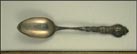 City Seal, Court House, Coming of the White Man, Fish Wheel, Willamette River...... Souvenir Spoon THUMBNAIL