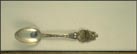 Eagle, Air View Five Bridges, Portland, Oregon Souvenir Spoon THUMBNAIL