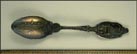 American Flag, George and Martha Washington, George Washington's House, Mt. Vernon, Virginia Souvenir Spoon THUMBNAIL