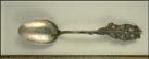 Leaves, Faces, Galveston, Texas Souvenir Spoon THUMBNAIL