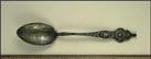 Cotton, Lone Star, Longhorn, The Alamo, State Capitol, Mission San Francisco...... Souvenir Spoon THUMBNAIL