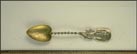 Cut Out Clover, Spiral Handle, Fort Worth, Texas Souvenir Spoon THUMBNAIL