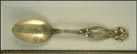 Floral, Bradford, Pennsylvania Souvenir Spoon THUMBNAIL