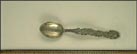 Public Library, Scene From North River, New York Souvenir Spoon THUMBNAIL