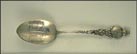 Frog, Pumpkin, Corn, Building, Toledo Blade, Toledo, Ohio Souvenir Spoon THUMBNAIL