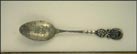 High School, Rabbits Foot, 4 Leaf Clover, Swastika, Cedar Rapids, Iowa Souvenir Spoon THUMBNAIL