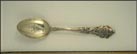 High School, State Seal, State Capitol Building, Covington, Indiana Souvenir Spoon THUMBNAIL